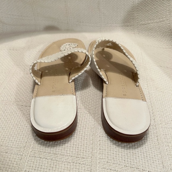 Apostrophe White and Tan Sandals with Classic Design - Picture 2 of 6